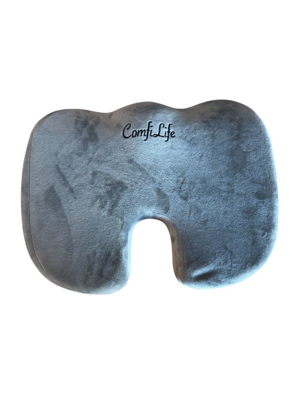 ComfiLife Gel Seat Cushion Gray Non-Slip Memory Foam Coccyx Tailbone Support